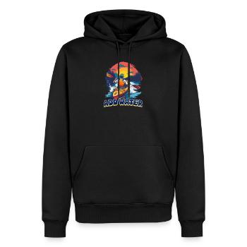 Kajakfahren Wasser hinzufügen - Männer Premium Bio Hoodie - Schwarz - Vorne - Nico (187cm)