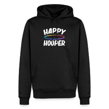 Bâton de gymnastique Happy Hooper Hooping Jongleurs - Sweat à capuche Premium bio Homme - noir - Devant - Nico (187cm)