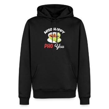 Miso Happy Pho You Asiatische Chinesische Küche - Männer Premium Bio Hoodie - Schwarz - Vorne - Nico (187cm)