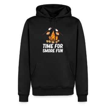 Il est temps de s’amuser à la remorque Glamping Backpacking - Sweat à capuche Premium bio Homme - noir - Devant - Nico (187cm)