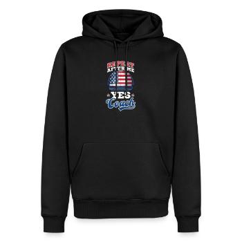 4. Juli Baseballtrainer Wiederhole Ja Trainer - Männer Premium Bio Hoodie - Schwarz - Vorne - Nico (187cm)