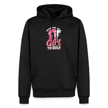 Golfen Move Over Jungen - Männer Premium Bio Hoodie - Schwarz - Vorne - Nico (187cm)