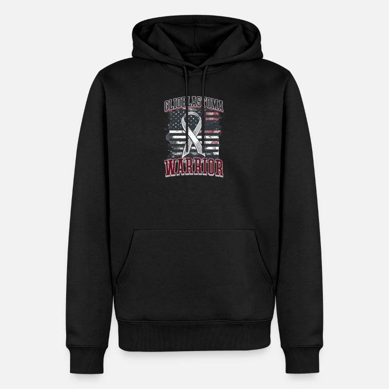 Glioblastom-Bewusstsein Glioblastom-Bewusstsein - Männer Premium Bio Hoodie - Schwarz