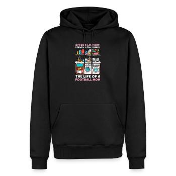 Fußball Mama Abseits Wäsche, Persönliches Foul Geschirr - Männer Premium Bio Hoodie - Schwarz - Vorne - Nico (187cm)