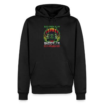 Diesel-Auto-Liebhaber Umweltfreundlich Ich bin öko-furchterregend - Männer Premium Bio Hoodie - Schwarz - Vorne - Nico (187cm)