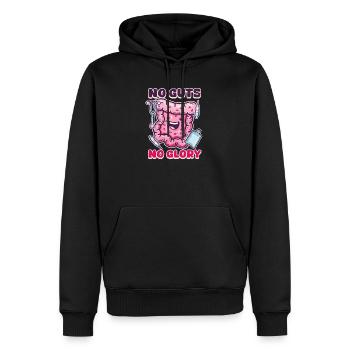 GI-Krankenschwester ohne Mut ohne Ruhm - Männer Premium Bio Hoodie - Schwarz - Vorne - Nico (187cm)