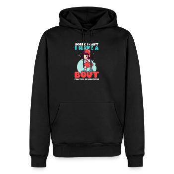 Roller Derby Avoir Combat, Pratiquer Quoi que ce soit - Sweat à capuche Premium bio Homme - noir - Devant - Nico (187cm)