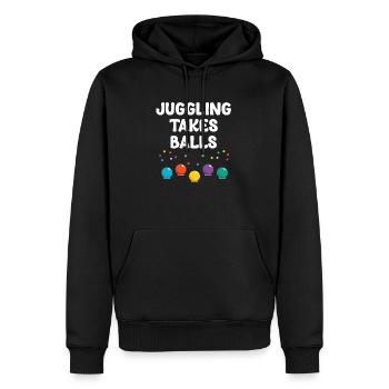 Jonglieren Braucht Bälle Lustige Jongleure - Männer Premium Bio Hoodie - Schwarz - Vorne - Nico (187cm)