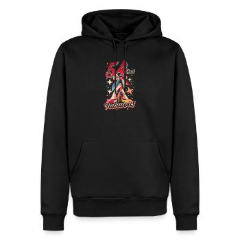 54. Geburtstag 54 und fabelhaft - Männer Premium Bio Hoodie - Schwarz - Vorne - Nico (187cm)