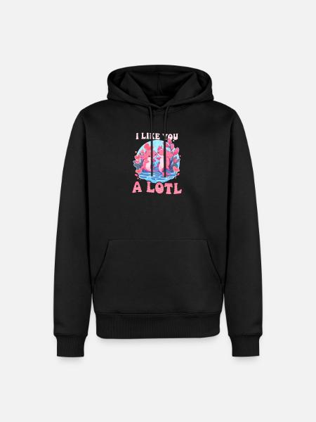 Axolotl comme vous beaucoup - Sweat à capuche Premium bio Homme - noir