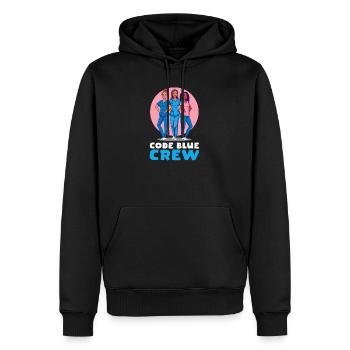 Infirmière de l’urgence Code Blue Crew - Sweat à capuche Premium bio Homme - noir - Devant - Nico (187cm)