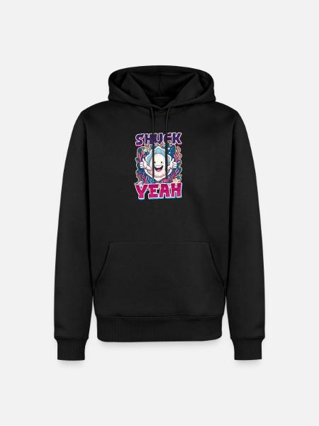 Oyster Shuck Yeah! - Men’s Premium Organic Hoodie - black