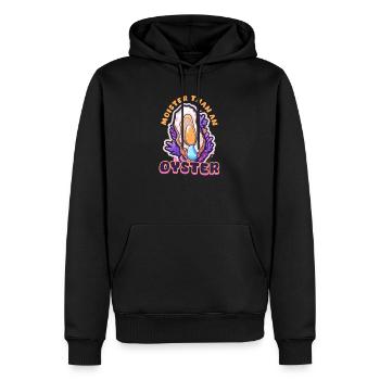 Auster feuchter als eine Auster - Männer Premium Bio Hoodie - Schwarz - Vorne - Nico (187cm)