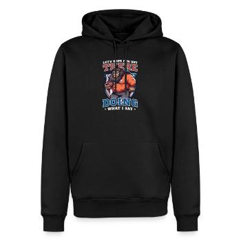 4th Of July Football Coach Have Fun Out There - Men’s Premium Organic Hoodie - black - Front - Nico (187cm)