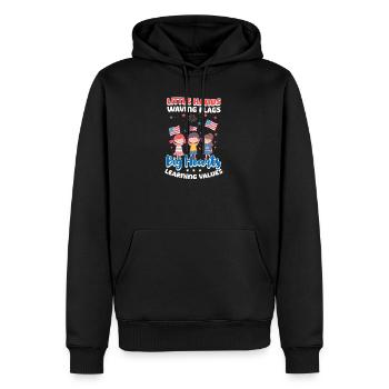Kindergärtnerin Kleine Hände schwenken Fahnen - Männer Premium Bio Hoodie - Schwarz - Vorne - Nico (187cm)