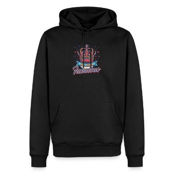 90 Jahre alt 90 und fabelhaft - Männer Premium Bio Hoodie - Schwarz - Vorne - Nico (187cm)
