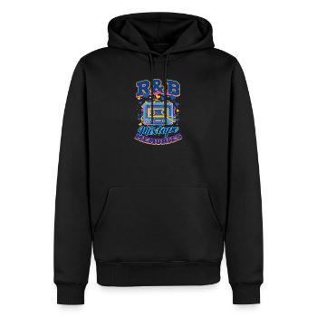 90s R&B R&B Mixtape Memories - Men’s Premium Organic Hoodie - black - Front - Nico (187cm)