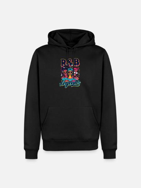 90s R&B R&B Legends - Men’s Premium Organic Hoodie - black