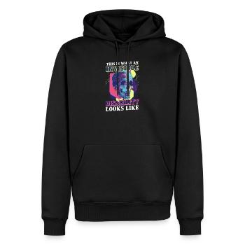 Invisible Disability What An Looks Like - Men’s Premium Organic Hoodie - black - Front - Nico (187cm)