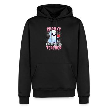 Kindergärtnerin Gruselige Kindergärtnerin - Männer Premium Bio Hoodie - Schwarz - Vorne - Nico (187cm)