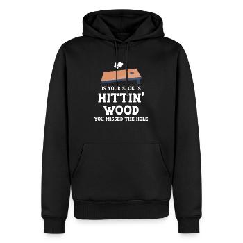 Wenn Ihr Stack Hittin Wood Ist, Haben Sie Das - Männer Premium Bio Hoodie - Schwarz - Vorne - Nico (187cm)