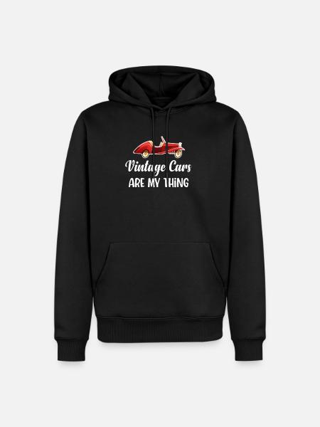 Oldtimer Sind Mein Ding. - Männer Premium Bio Hoodie - Schwarz