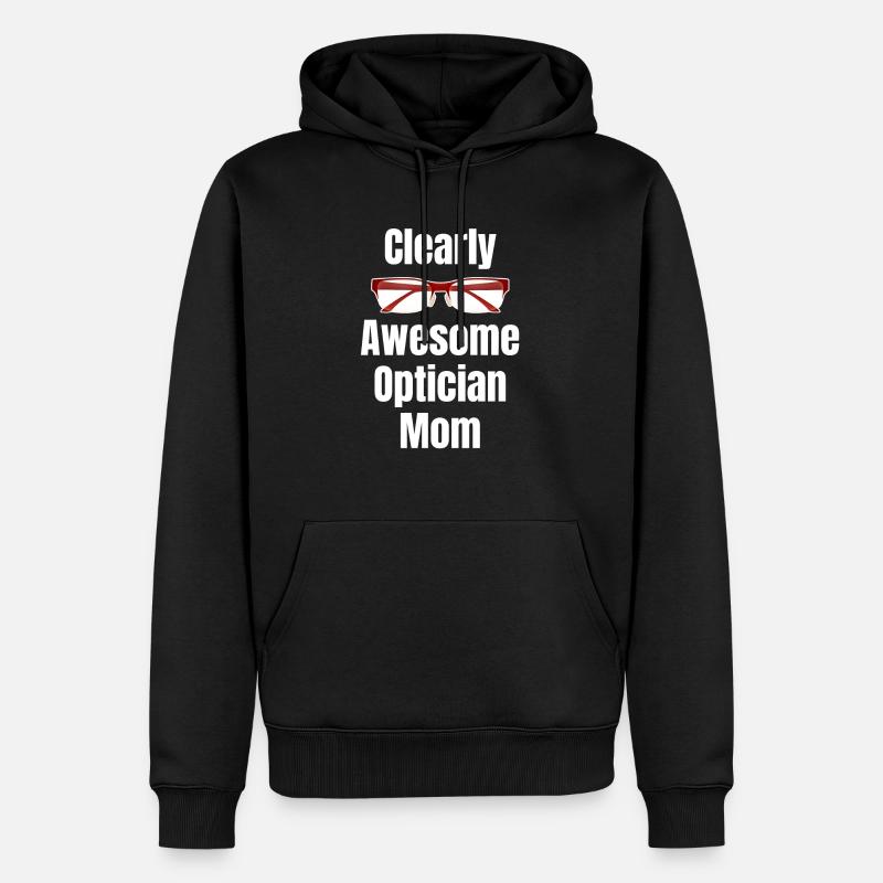 Offensichtlich Großartig, Optikerin, Mutter, - Männer Premium Bio Hoodie - Schwarz