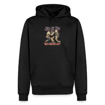 Jiu Jitsu Jiu Jitsu : l’art doux - Sweat à capuche Premium bio Homme - noir - Devant - Nico (187cm)