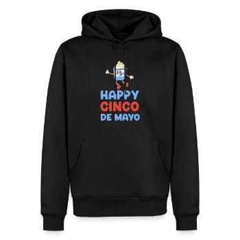 Happy Cinco De Mayo Funny Mayonnaise Sweet - Men’s Premium Organic Hoodie - black - Front - Nico (187cm)