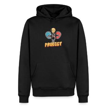 Ping Pong Ping Pong - Sweat à capuche Premium bio Homme - noir - Devant - Nico (187cm)