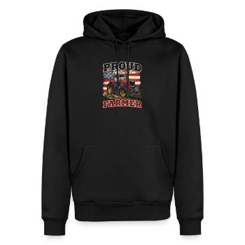 Landwirt ist stolz darauf, ein Landwirt zu sein - Männer Premium Bio Hoodie - Schwarz - Vorne - Nico (187cm)