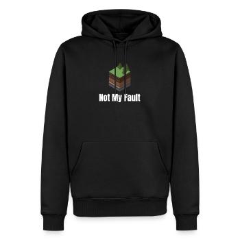 Nicht Meine Schuld, Lustiger Seismologe, - Männer Premium Bio Hoodie - Schwarz - Vorne - Nico (187cm)
