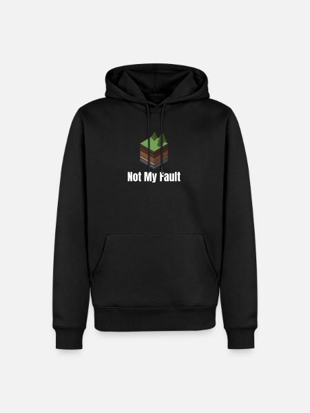 Not my fault, funny seismologist, - Men’s Premium Organic Hoodie - black
