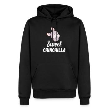 Doux Chinchilla Lover Bunny pour bébés - Sweat à capuche Premium bio Homme - noir - Devant - Nico (187cm)