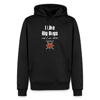 Ich Mag Große Insekten und Ich Kann Nicht Lügen - Männer Premium Bio Hoodie - Schwarz - Vorne - Nico (187cm)
