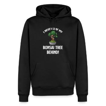 Ich Lasse Meinen Bonsai-baum Nie Zurück! - Männer Premium Bio Hoodie - Schwarz - Vorne - Nico (187cm)