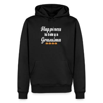 Le bonheur est un souvenir de Grammie-Alzheimer de - Sweat à capuche Premium bio Homme - noir - Devant - Nico (187cm)