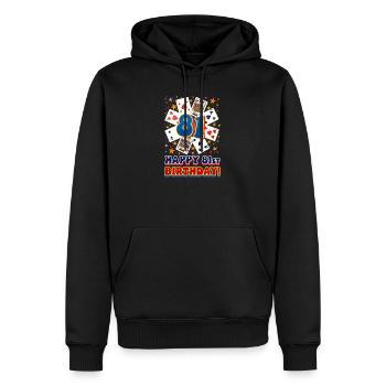 81. Geburtstag Alles Gute zum 81. Geburtstag! - Männer Premium Bio Hoodie - Schwarz - Vorne - Nico (187cm)