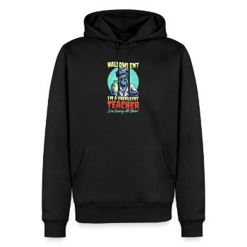 Halloween-Chemielehrer das ganze Jahr über gruselig - Männer Premium Bio Hoodie - Schwarz - Vorne - Nico (187cm)