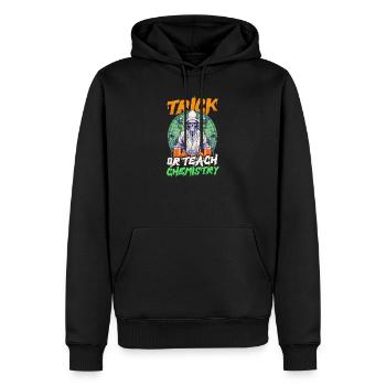Halloween Chemielehrer Süßes Oder Saures Chemiker - Männer Premium Bio Hoodie - Schwarz - Vorne - Nico (187cm)