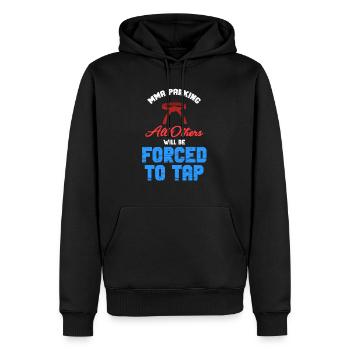 mma-park everyone else is forced to - Men’s Premium Organic Hoodie - black - Front - Nico (187cm)