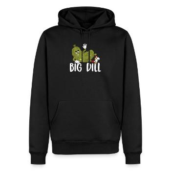 Big Dill Pickle Puns Fermented Canned Veggie - Männer Premium Bio Hoodie - Schwarz - Vorne - Nico (187cm)