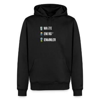 Abfallenergie-ingenieur, Nuklearingenieur, - Männer Premium Bio Hoodie - Schwarz - Vorne - Nico (187cm)