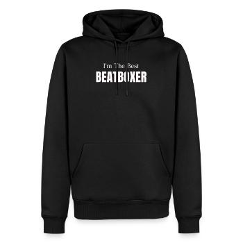 Ich Bin Der Beste Beatboxer, Lustiger - Männer Premium Bio Hoodie - Schwarz - Vorne - Nico (187cm)