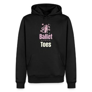 Le ballet me tient en haleine pour plus théâtral - Sweat à capuche Premium bio Homme - noir - Devant - Nico (187cm)