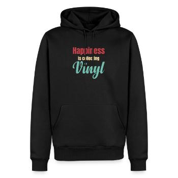 Vinyl Klingt Besser Sammler Antiker Rustikaler - Männer Premium Bio Hoodie - Schwarz - Vorne - Nico (187cm)