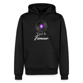 Vinyl Klingt Besser Sammler Antiker Rustikaler - Männer Premium Bio Hoodie - Schwarz - Vorne - Nico (187cm)