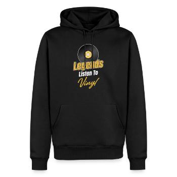 Vinyl Klingt Besser Sammler Antiker Rustikaler - Männer Premium Bio Hoodie - Schwarz - Vorne - Nico (187cm)