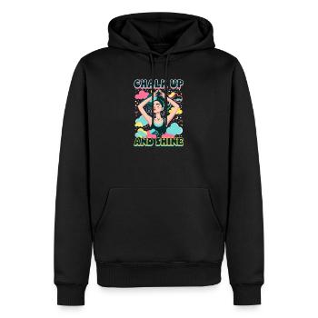 Gymnastik Kreide Und Glänzen - Männer Premium Bio Hoodie - Schwarz - Vorne - Nico (187cm)