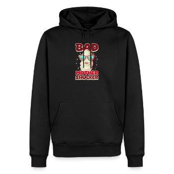 Huître Bad Mother Shucker - Sweat à capuche Premium bio Homme - noir - Devant - Nico (187cm)